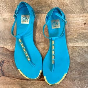 ⭐️ Turquoise Dolce Vita thong sandals.
